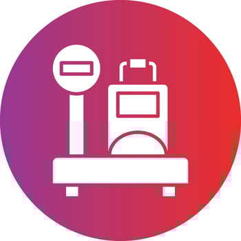 Vector Design Luggage Scale Icon Style