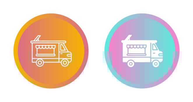Bakery Truck Vector Icon