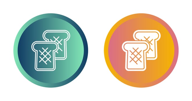 Toast Bread Vector Icon