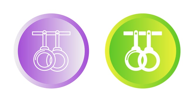 Gym Rings Vector Icon