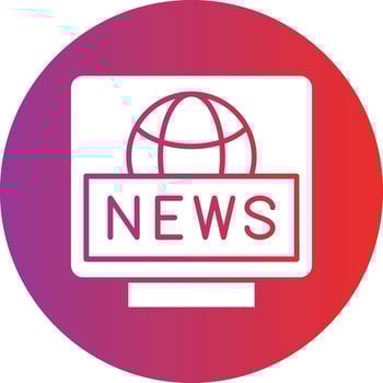 Vector Design Breaking News Icon Style