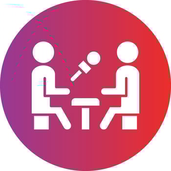 Vector Design Interview Icon Style
