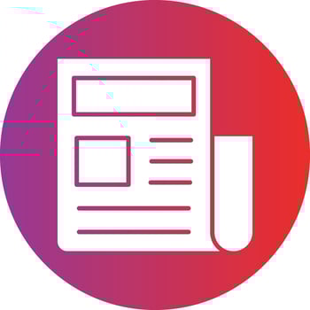 Vector Design News Article Icon Style