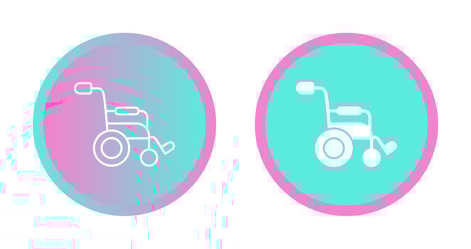 Wheel Chair Vector Icon