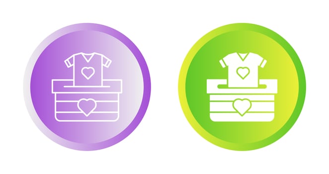 Cloth Donate Vector Icon