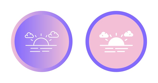 Sunset Vector Icon
