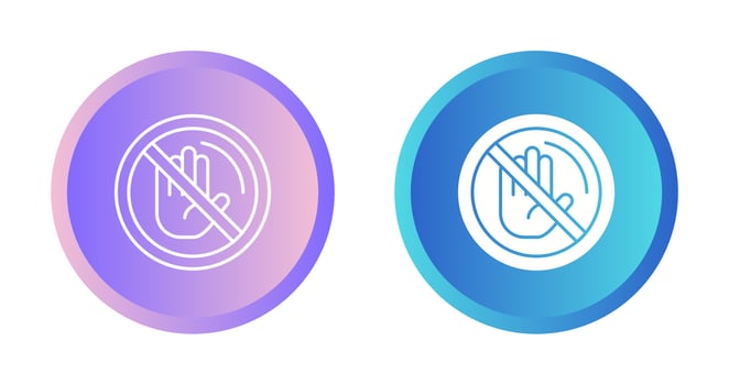 No Passing Vector Icon