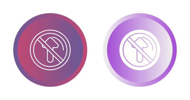 No Passing Vector Icon