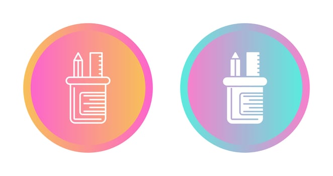 Pencil Stand Vector Icon