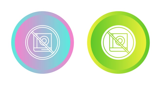 No Education Vector Icon