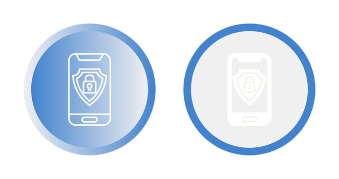 Mobile Security Vector Icon