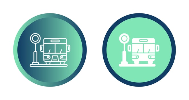 Bus Stop Vector Icon