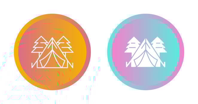 Tent Vector Icon