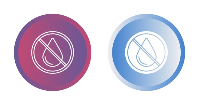 No Water Vector Icon