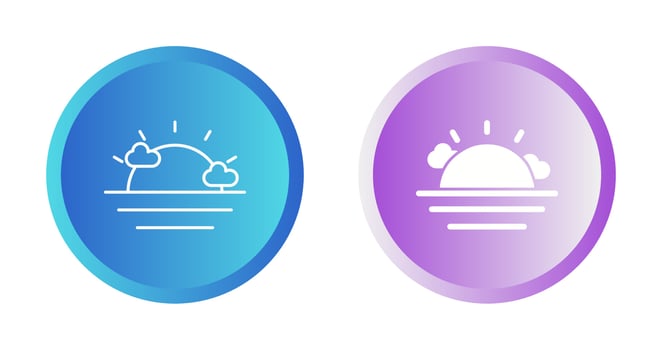 Sunset Vector Icon