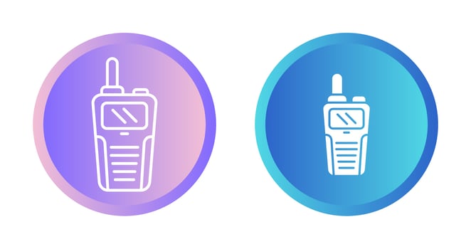 Walkie Talkie Vector Icon