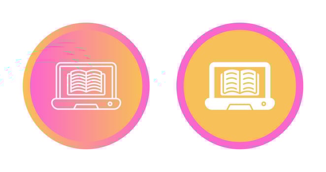 Online Learning Vector Icon