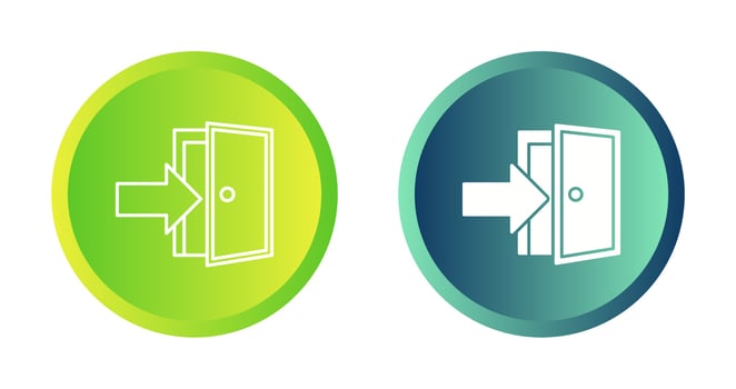 Exit Door Vector Icon