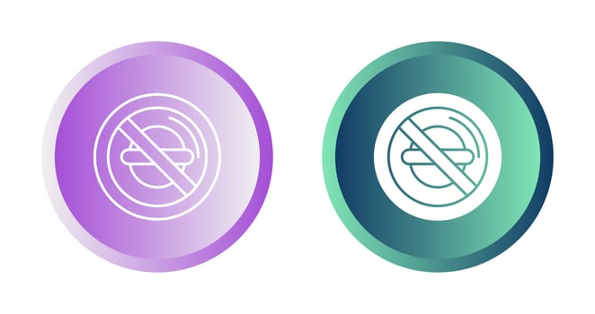 No Food Vector Icon