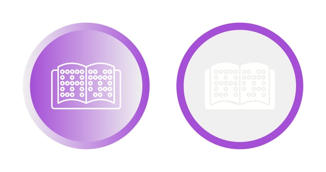Braille Vector Icon