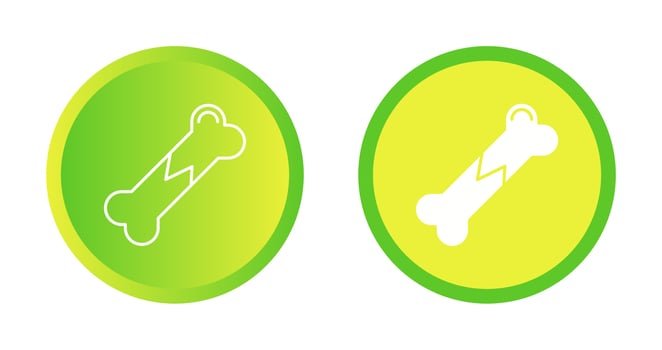 Broken Bone Vector Icon