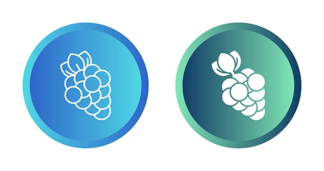 Grapes Vector Icon