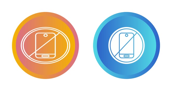 No Phone Vector Icon