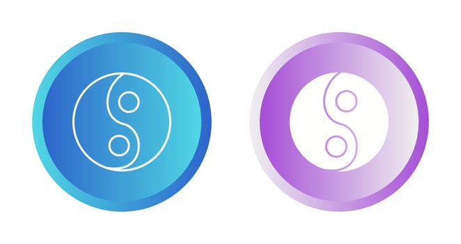 Yin Yang Vector Icon