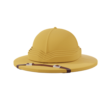 3d minimal rendering pith helm png