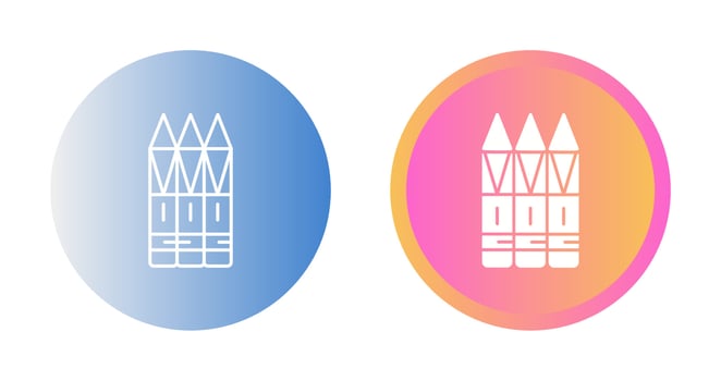 Crayons Vector Icon