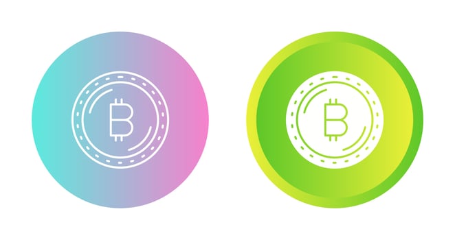 Bitcoin Currency Vector Icon