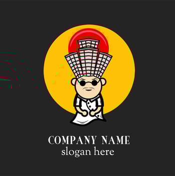 Chef or professional cook unique and attractive logo design vector