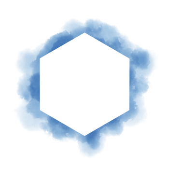 hand painted watercolor hexagon on a white background, Vector soft watercolor splatter background, Watercolor abstract shape isolated on white background, Paint splash png