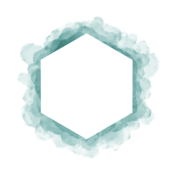 hand painted watercolor hexagon on a white background, Vector soft watercolor splatter background, Watercolor abstract shape isolated on white background, Paint splash png