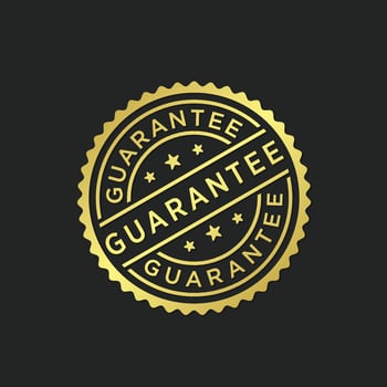 Guarantee stamp vector