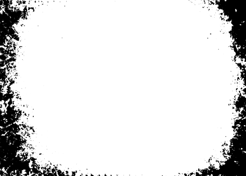 Grunge border texture background. Abstract frame overlay. PNG graphic illustration with transparent background.