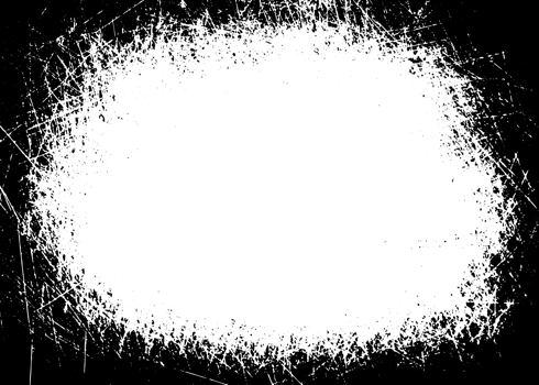 Grunge border texture background. Abstract frame overlay. PNG graphic illustration with transparent background.