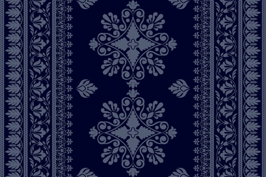 Floral seamless pattern. Vector indian decorative wallpaper. Batik indonesia. Colorful pattern with paisley and stylized flowers. Design for wrapping paper, cover, fabric, textile, wallpaper, curtains