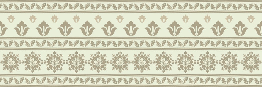Floral seamless pattern. Vector indian decorative wallpaper. Batik indonesia. Colorful pattern with paisley and stylized flowers. Design for wrapping paper, cover, fabric, textile, wallpaper, curtains