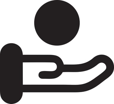Hand icon symbol vector image. Illustration of the isolated finger hand touch human design. EPS 10