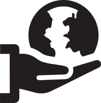 Hand icon symbol vector image. Illustration of the isolated finger hand touch human design. EPS 10