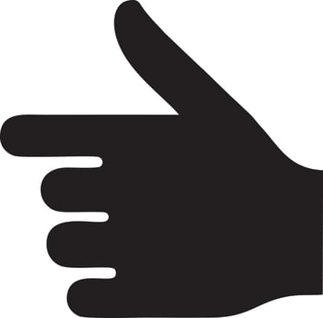 Hand icon symbol vector image. Illustration of the isolated finger hand touch human design. EPS 10