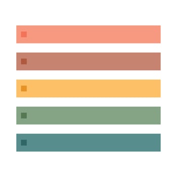Aesthetic bullet point to do list for daily journal in pastel color vector illustration