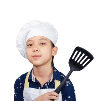 Dream career concept, Portrait of Happy Kid chef png