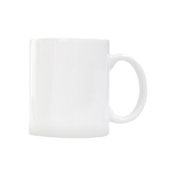 Ceramic white mug cup png