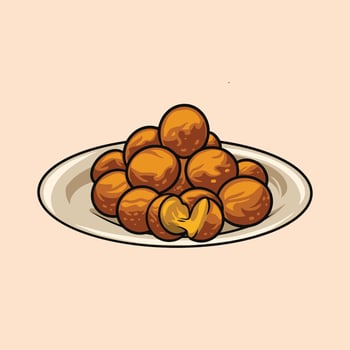 bolinho de arroz food vector