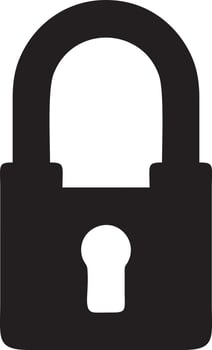 Lock security icon symbol vector image. Illustration of the key secure access system vector design. EPS 10