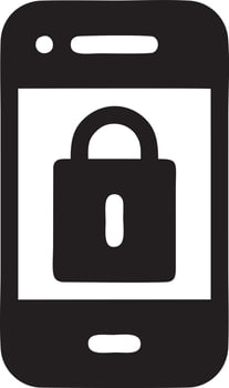 Lock security icon symbol vector image. Illustration of the key secure access system vector design. EPS 10