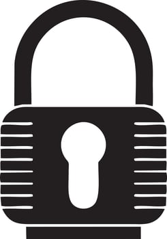 Lock security icon symbol vector image. Illustration of the key secure access system vector design. EPS 10
