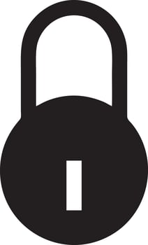 Lock security icon symbol vector image. Illustration of the key secure access system vector design. EPS 10